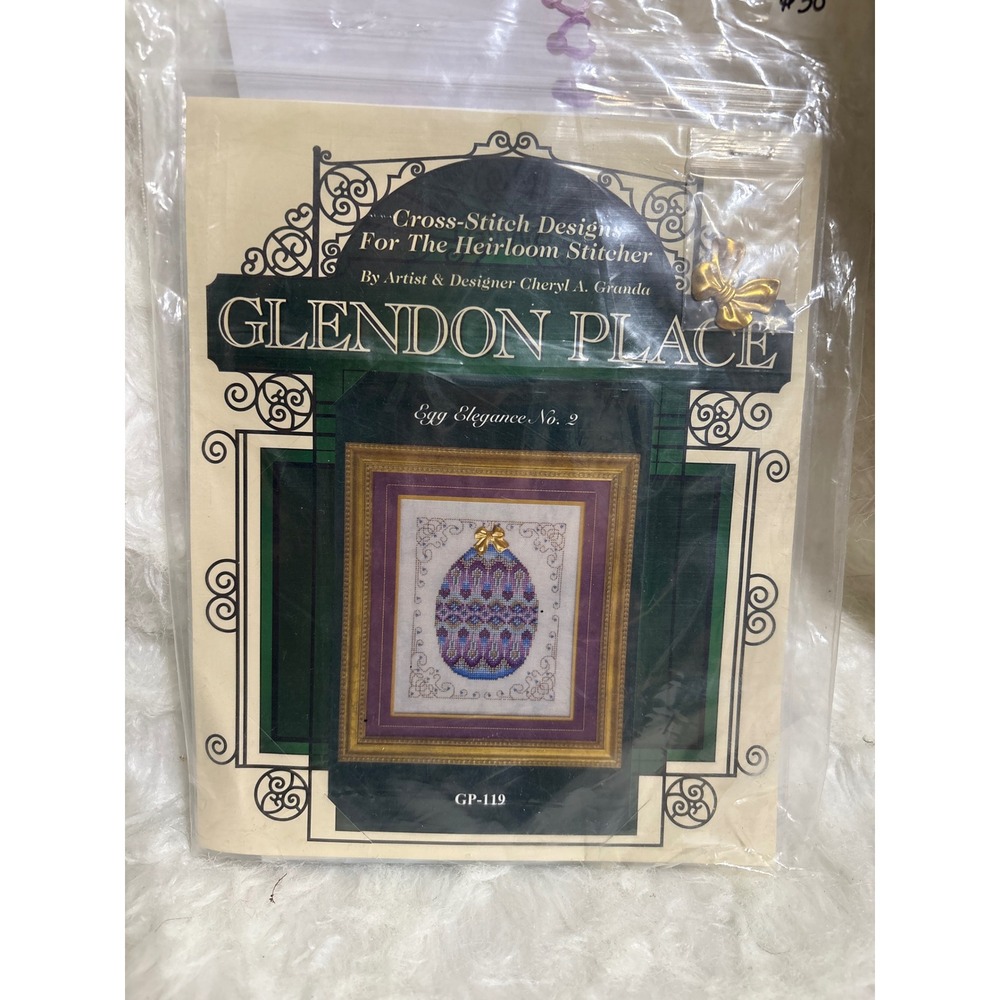 Glendon Place Cross Stitch Kit Egg Elegance No. 2 GP-119 Purple Blue Faberge NEW